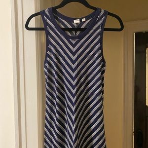 Gap Navy Striped Maxi Summer Cotton Dress - XS